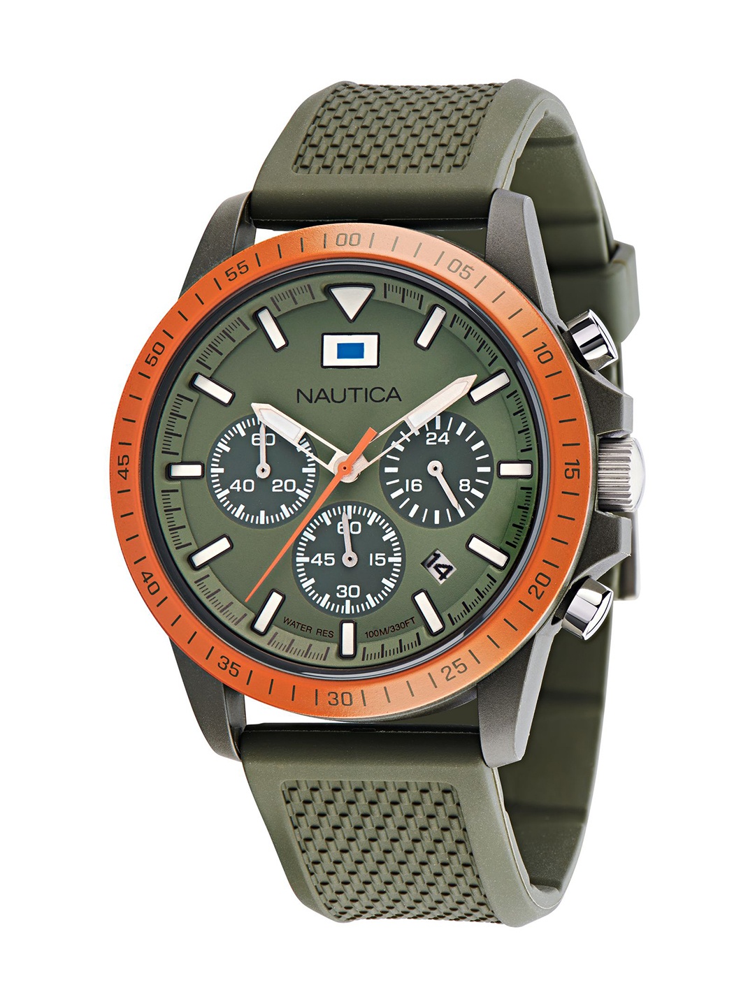 

Nautica Men Dial & Leather Straps Analogue Watch-NAPNOF3S2, Green