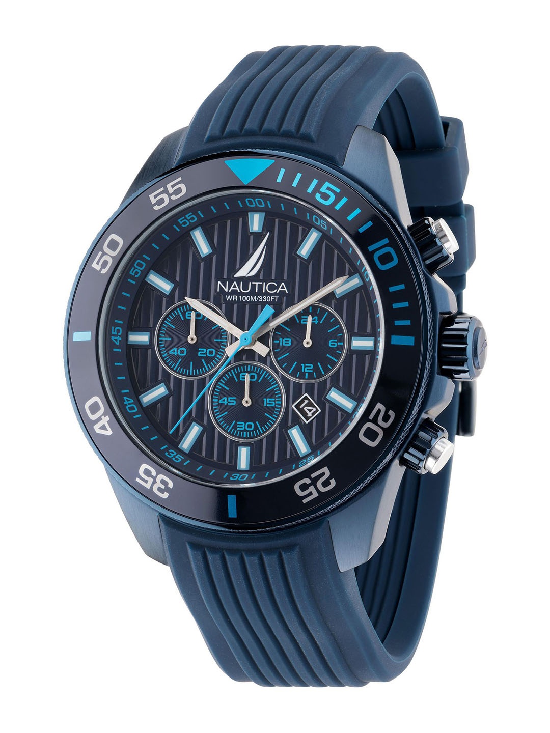 

Nautica Men Patterned Dial & Straps Analogue Watch NAPNOS303, Blue