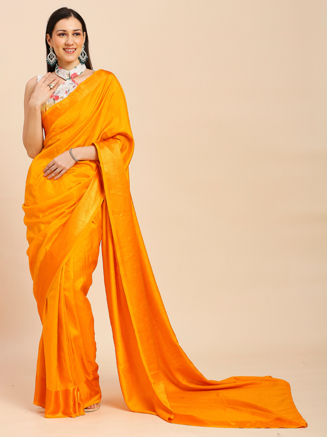 

ASISA Soft Saree, Yellow
