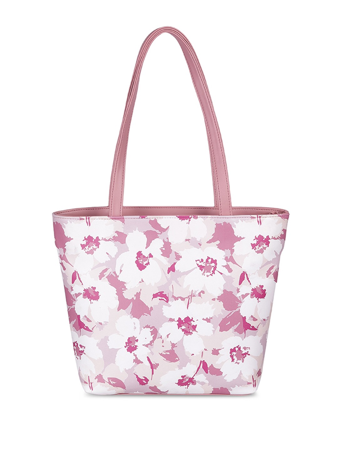 

Mochi Floral Printed Oversized Structured Tote Bag, Pink