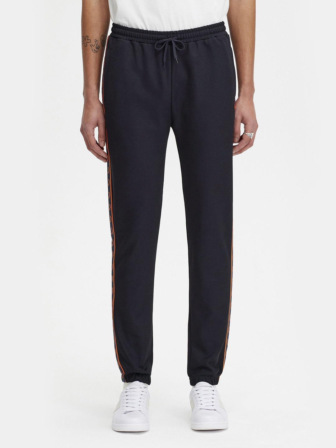 

Fred Perry Men Joggers Cotton Sports Track Pants, Navy blue