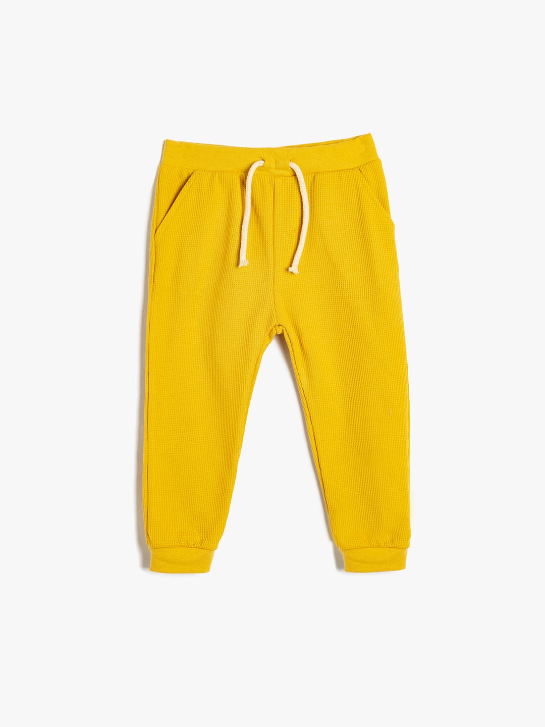 

Koton Boys Solid Regular Fit Cotton Joggers, Yellow