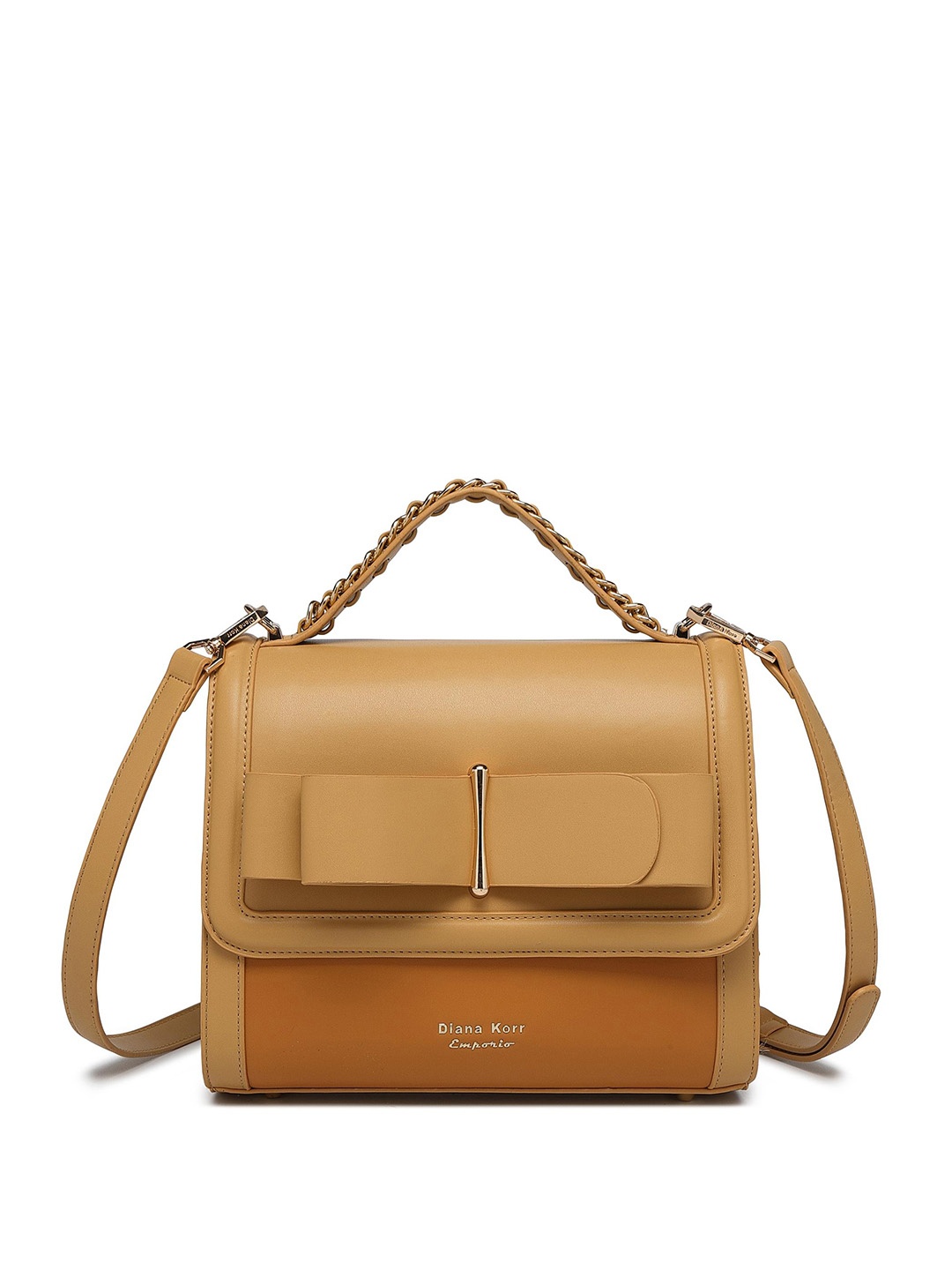 

Diana Korr PU Structured Handheld Bag, Mustard