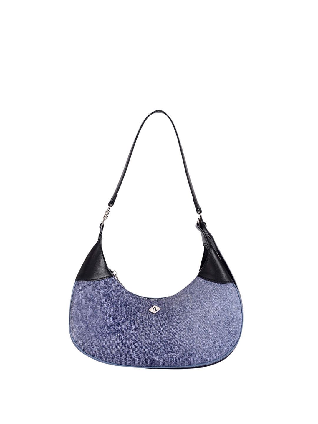 

Nestasia Women Half Moon Denim Hobo Bag, Blue