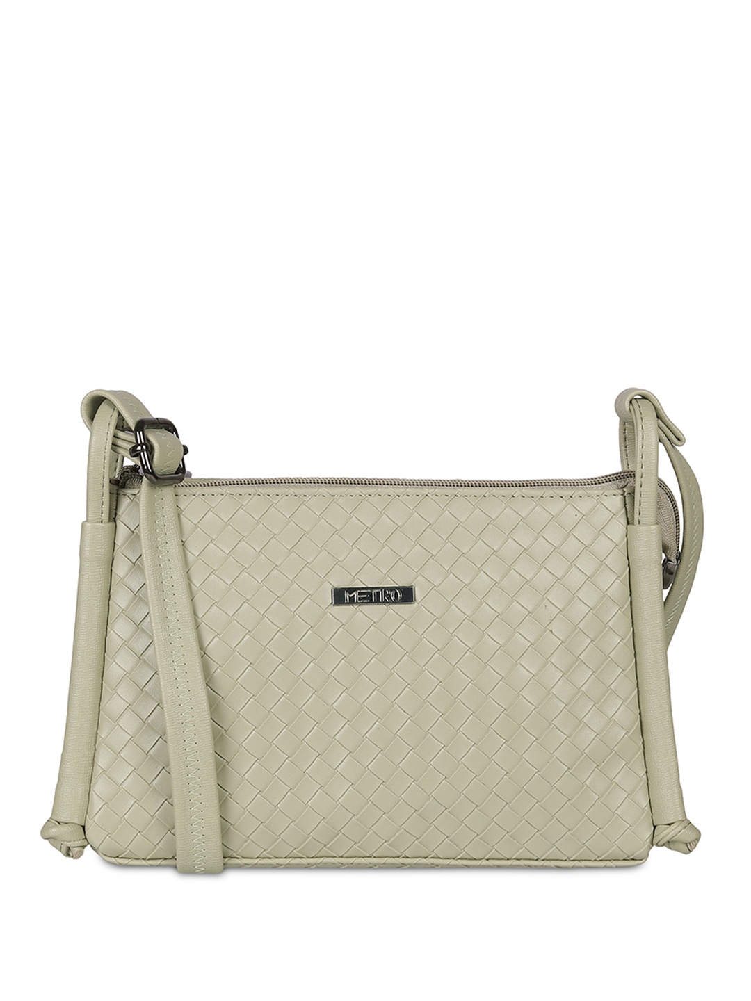 

Metro Women Textured Shoulder Bag, Green