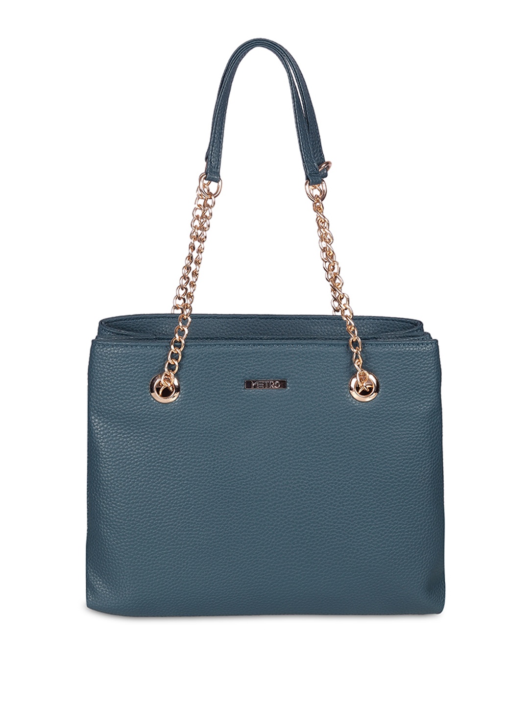 

Metro Structured Shoulder Bag with Quilted, Blue