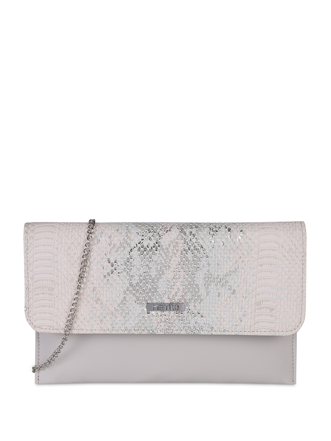 

Metro Embellished Oversized Shopper Sling Bag, Grey