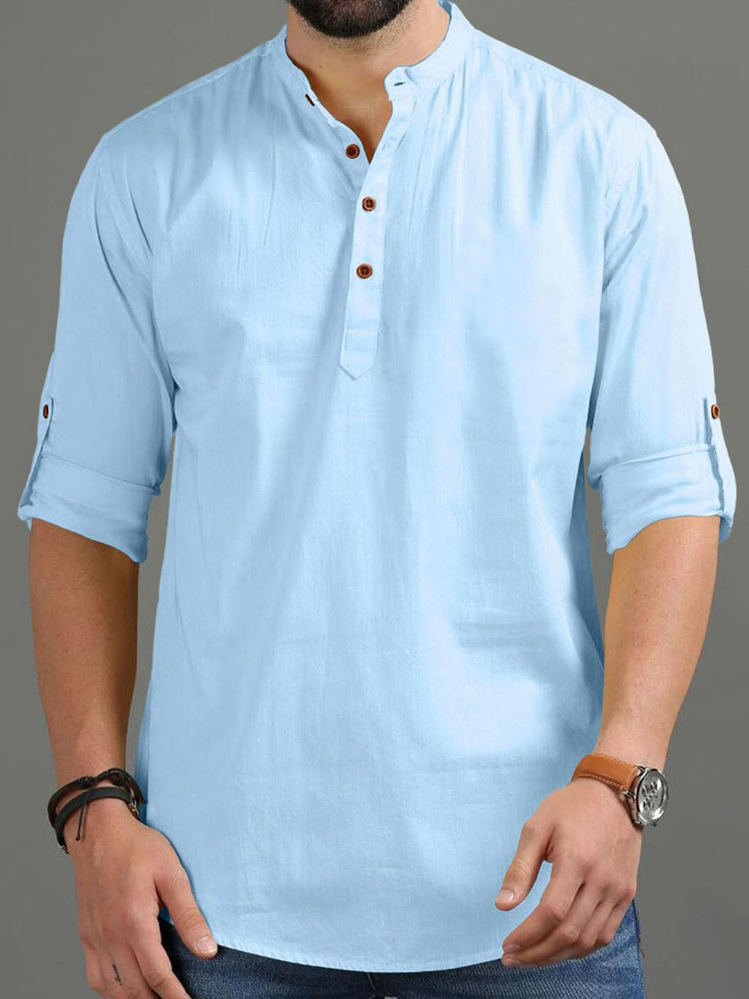

Vida Loca Men Kurta, Burgundy