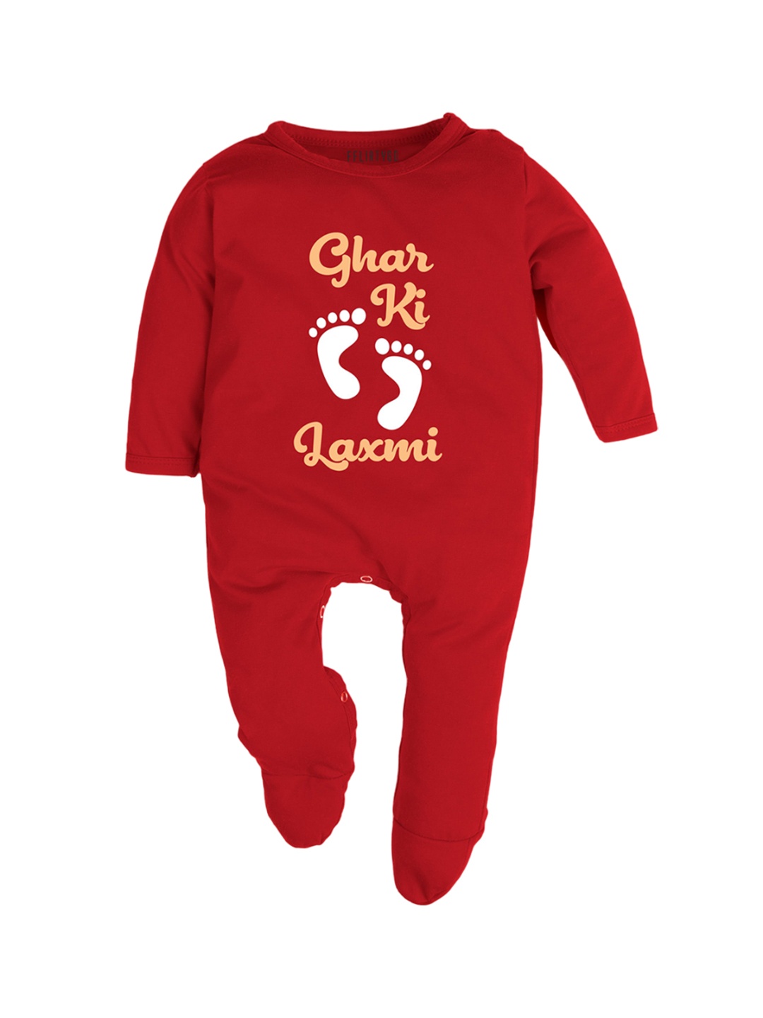

FFLIRTYGO Infants Printed Cotton Sleepsuit, Red