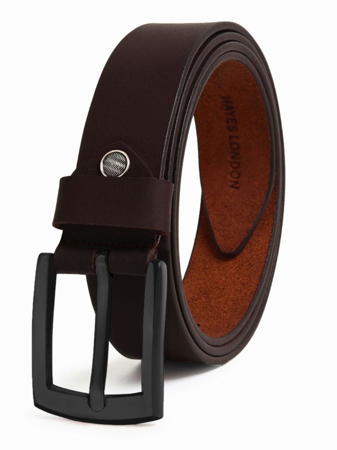 

Hayes London Men Belts Premium Genuine Leather Formal Belt Venom, Brown
