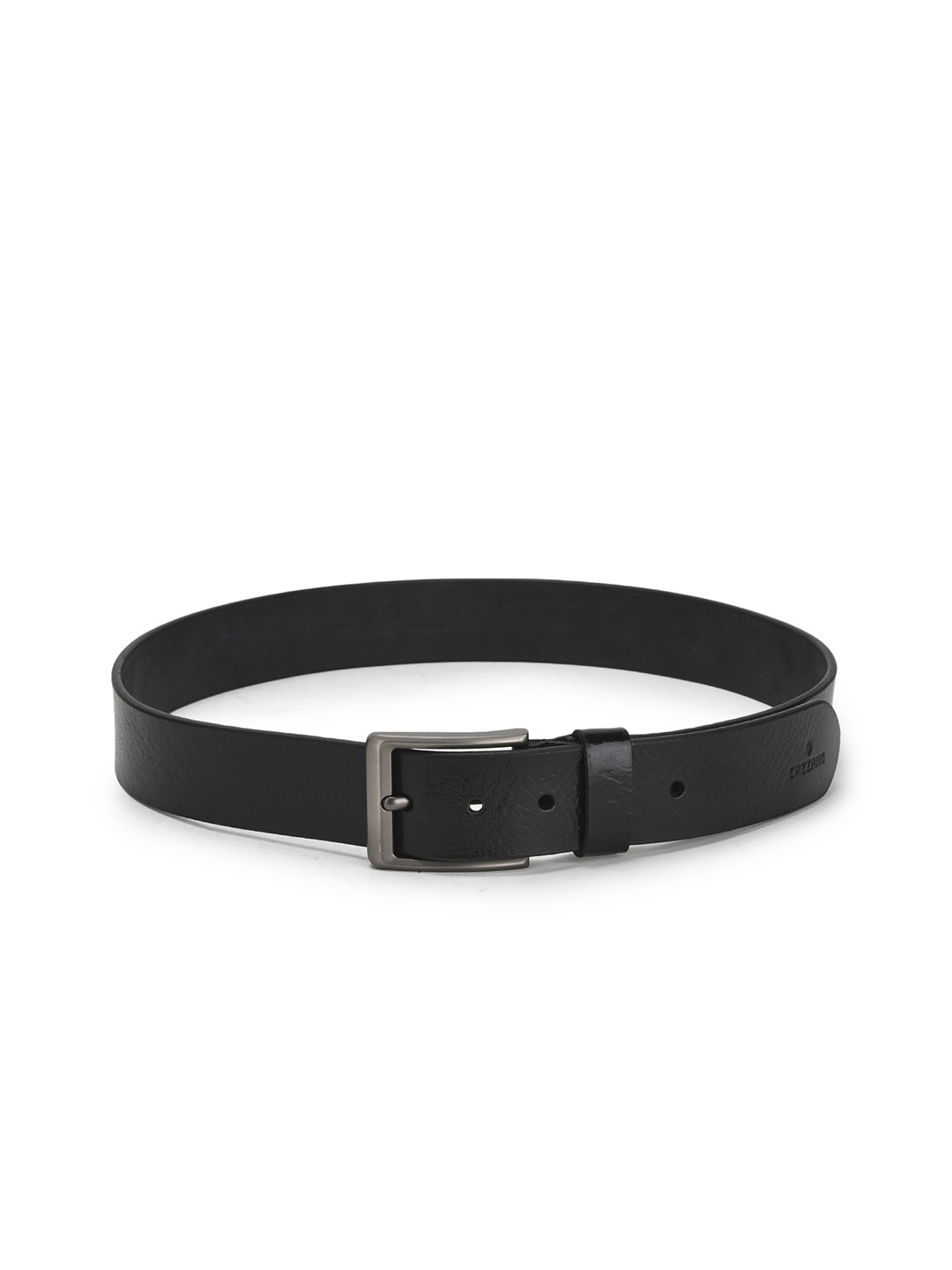 

Cazzano Men Textured Leather Belt, Black