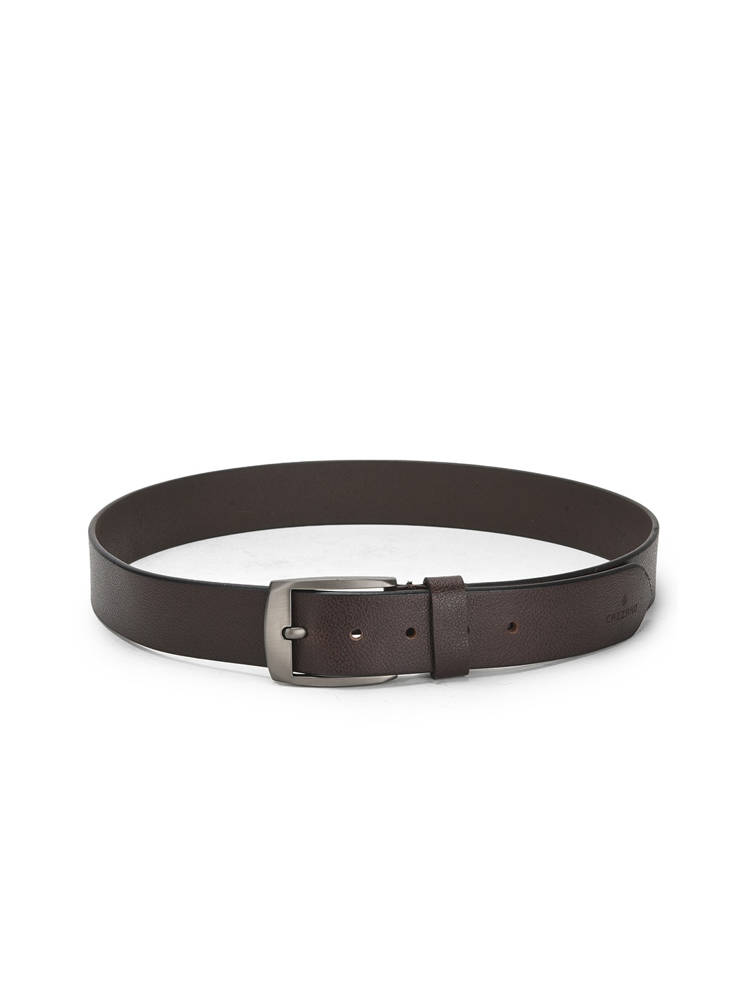 

Cazzano Men Textured Tang Closure Leather Casual Belt, Brown