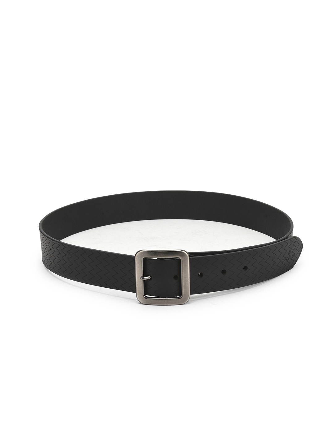 

Cazzano Men Textured Leather Belt, Black