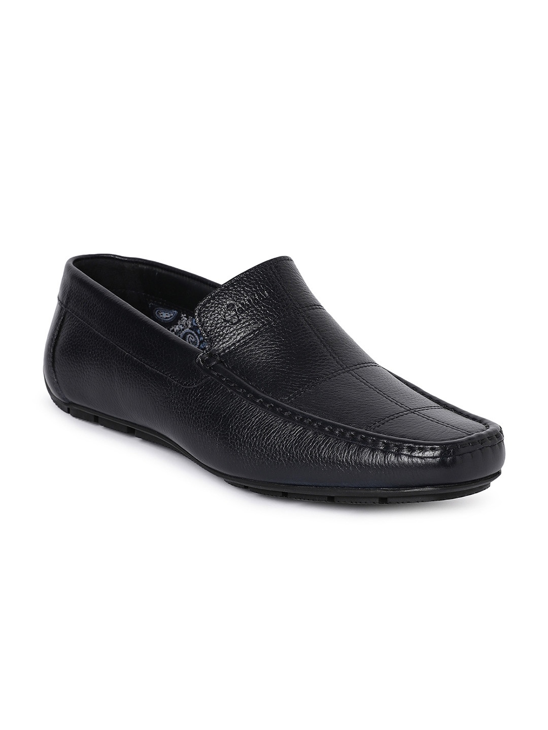 

GABICCI Men Leather Driving Shoes, Navy blue