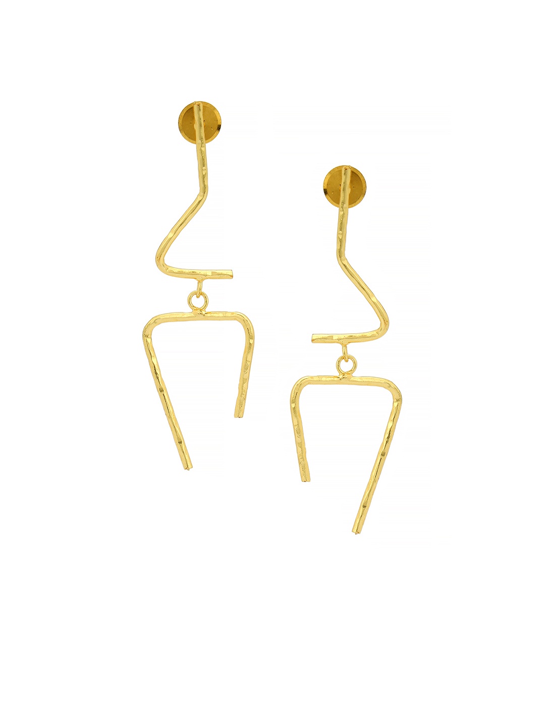 

Bubber Jewels 18KT Gold-Plated Contemporary Drop Earrings