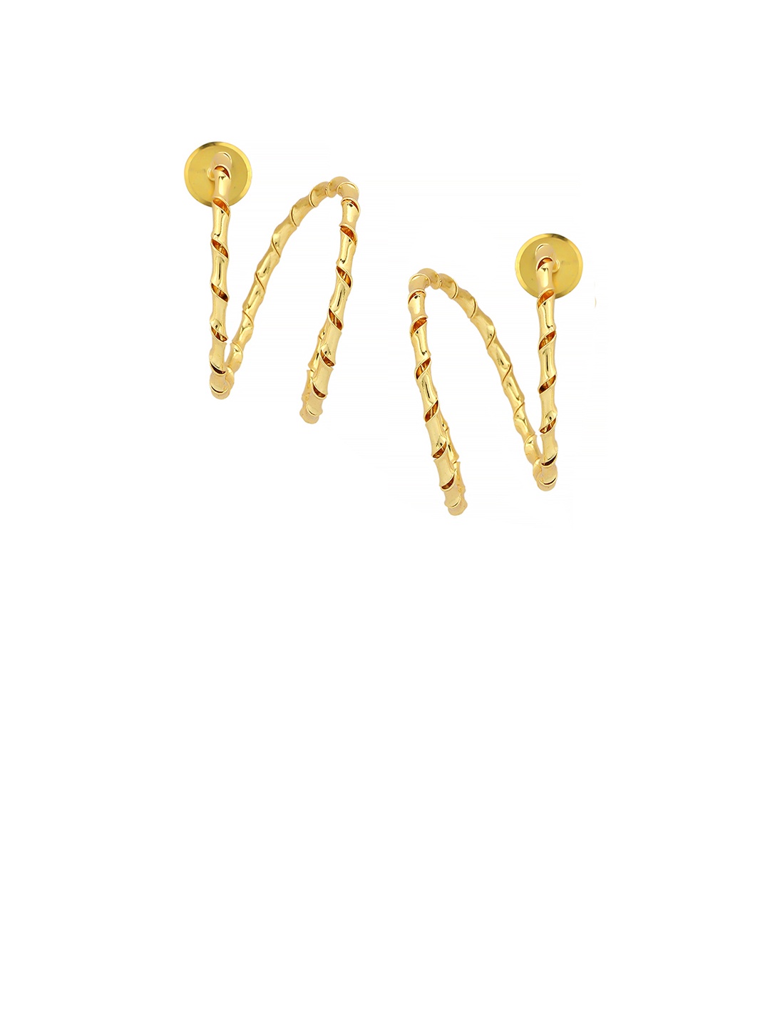 

Bubber Jewels 18K Gold Plated Contemporary Drop Earrings