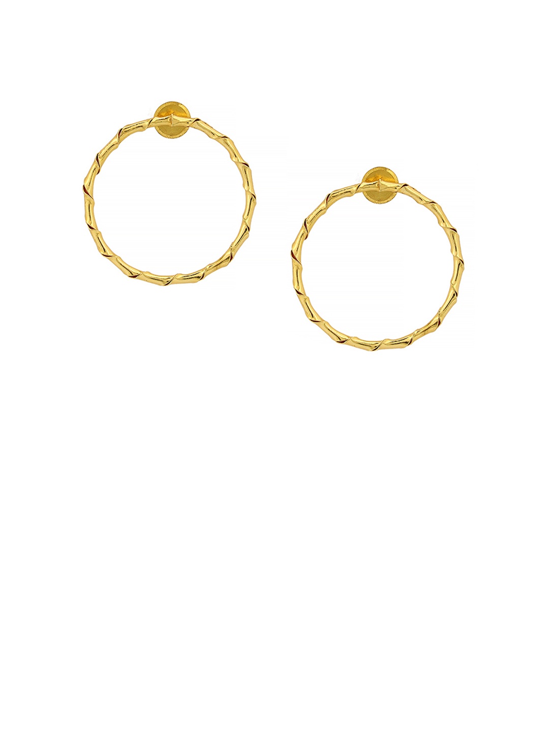 

Bubber Jewels 18K Gold Plated Contemporary Hoop Earrings