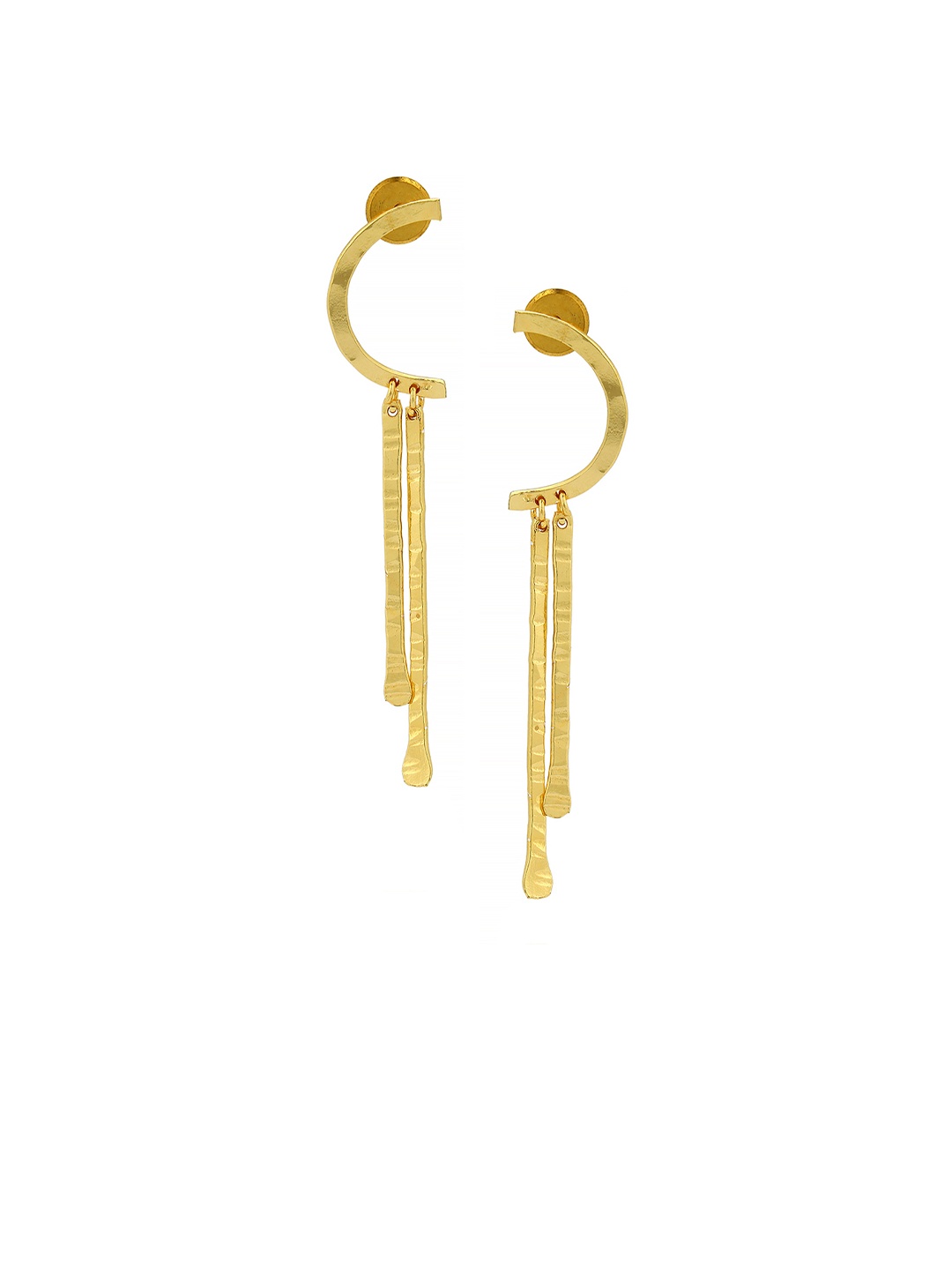 

Bubber Jewels 18K Gold Plated Contemporary Drop Earrings