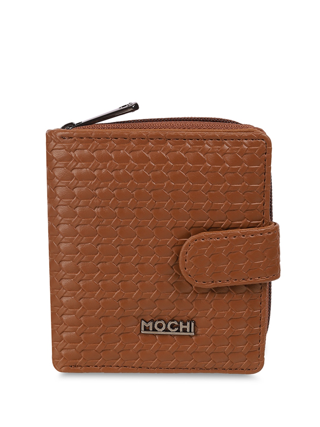 

Mochi Women Textured Two Fold Wallet, Tan