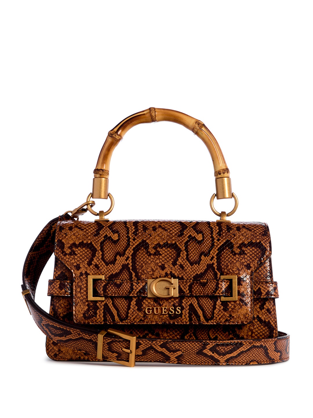 

GUESS Women Textured PU Shoulder Bag, Brown