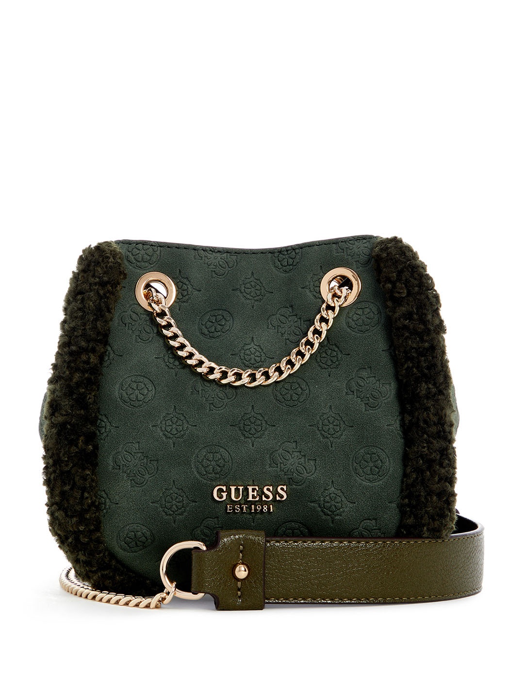 

GUESS Women Printed Shoulder Crossbody Bag, Green