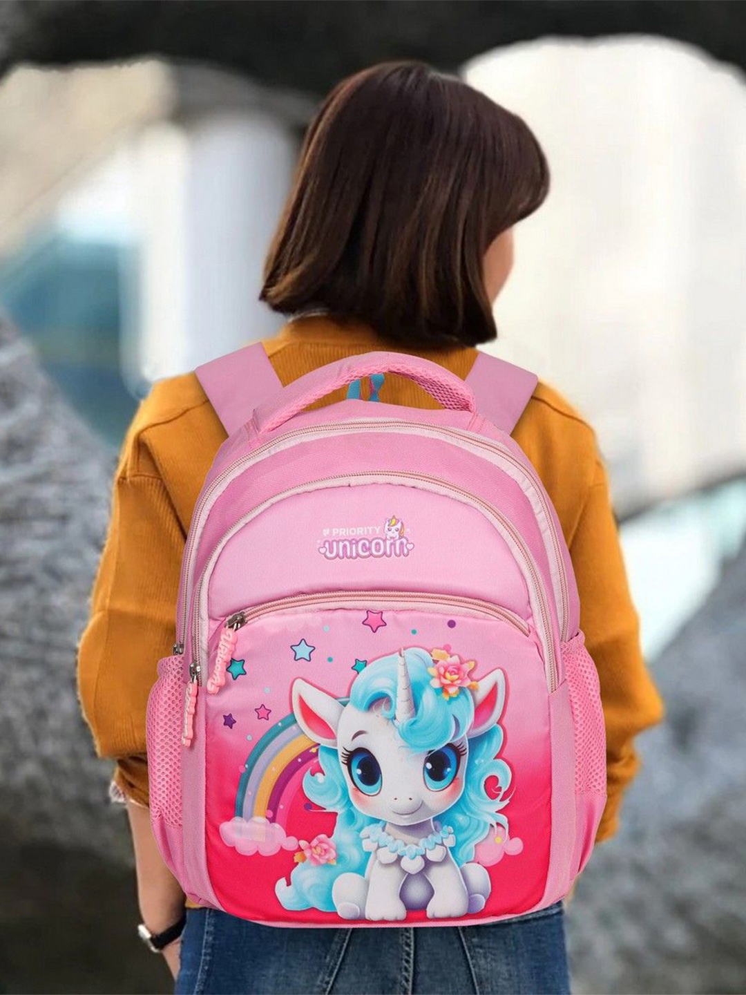 

Priority Kids Graphic Backpack, Pink
