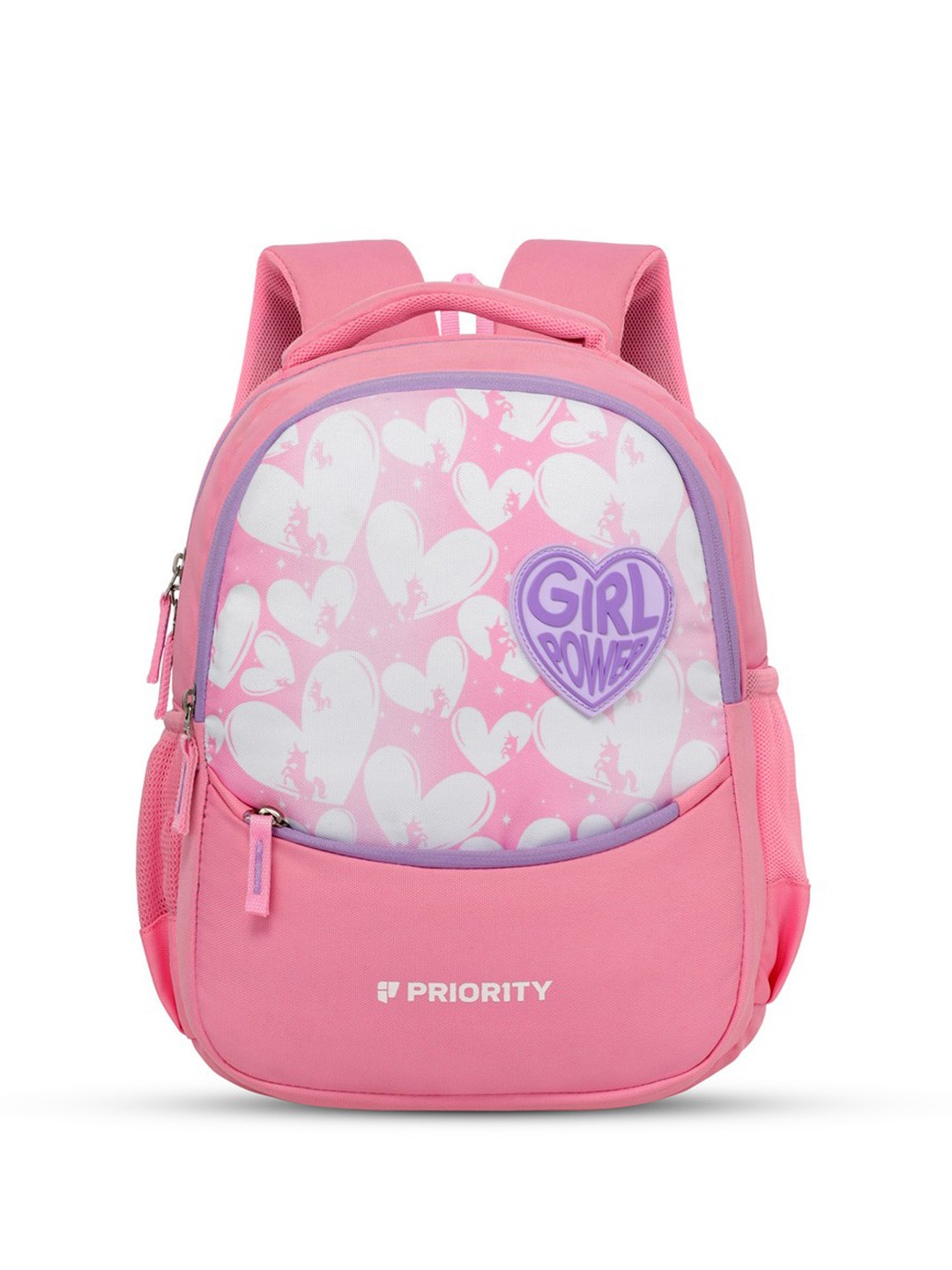 

Priority Kids Ergonomic Graphic Printed Backpack, Pink