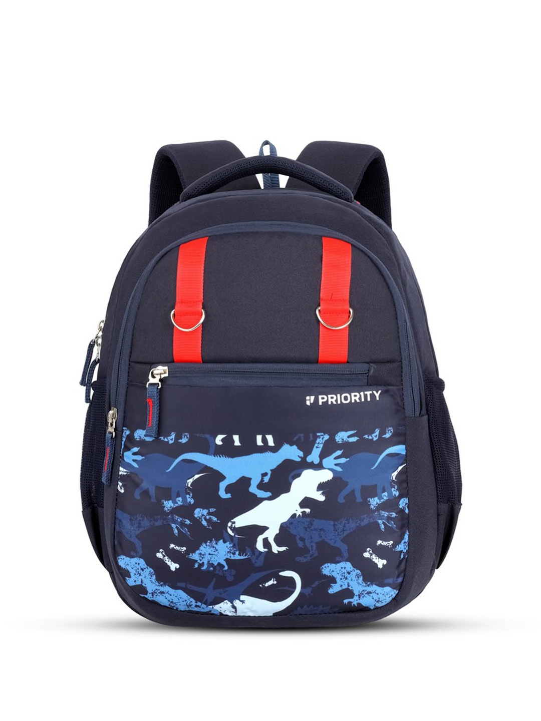 

Priority Kids Graphic Printed Backpack, Navy blue