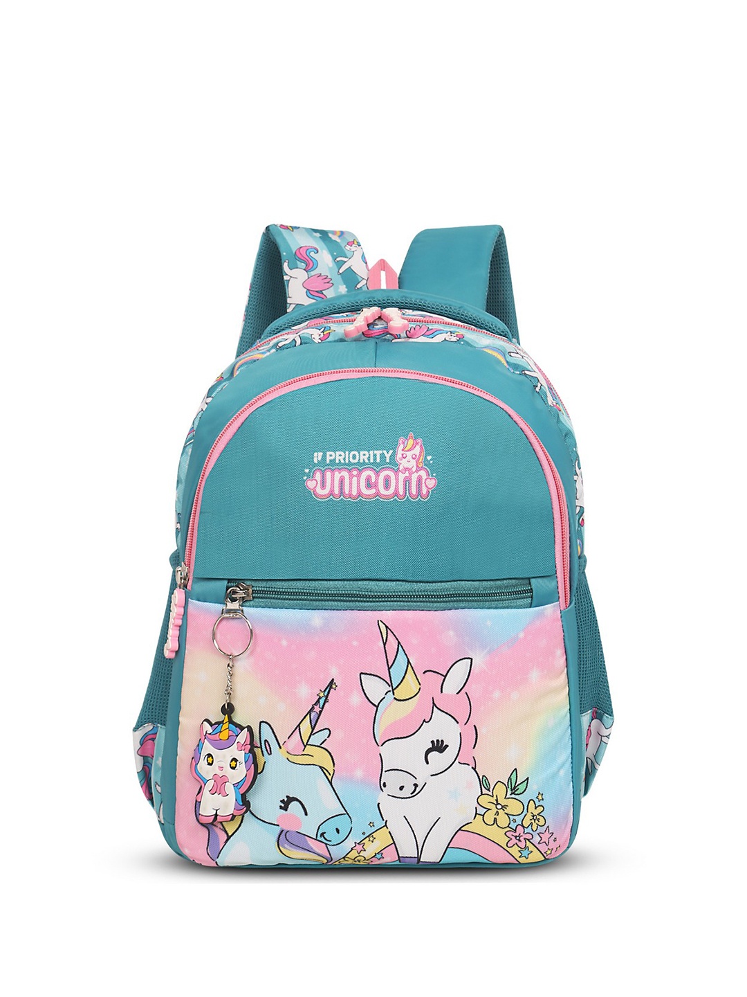 

Priority Unisex Kids Graphic Printed Backpack, Green