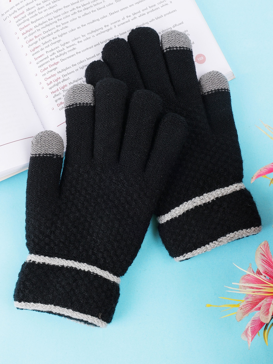 

ELLIS Unisex Acrylic Touchscreen Gloves, Black