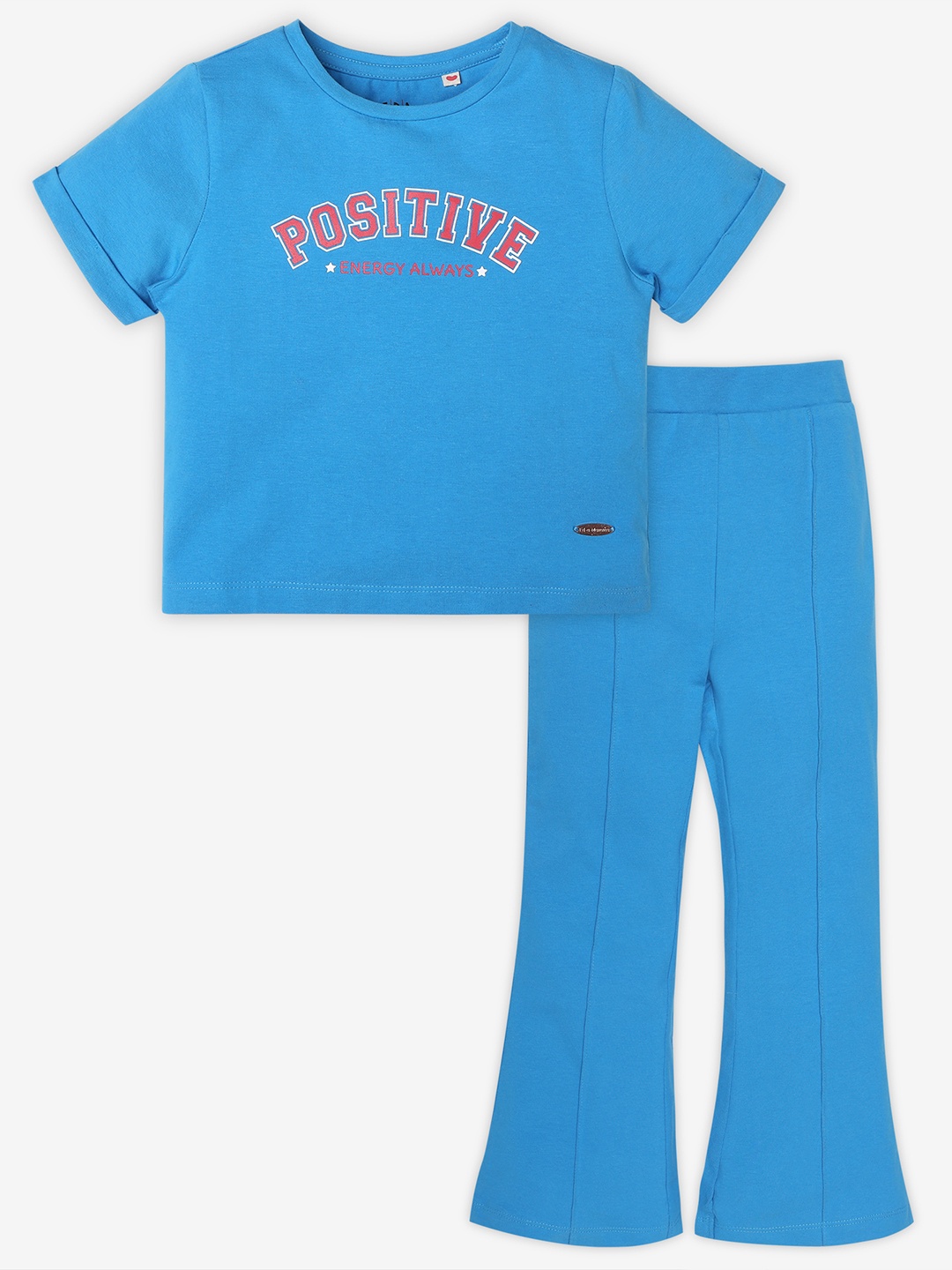 

Ed-a-Mamma Girls Printed T-shirt with Trousers, Blue