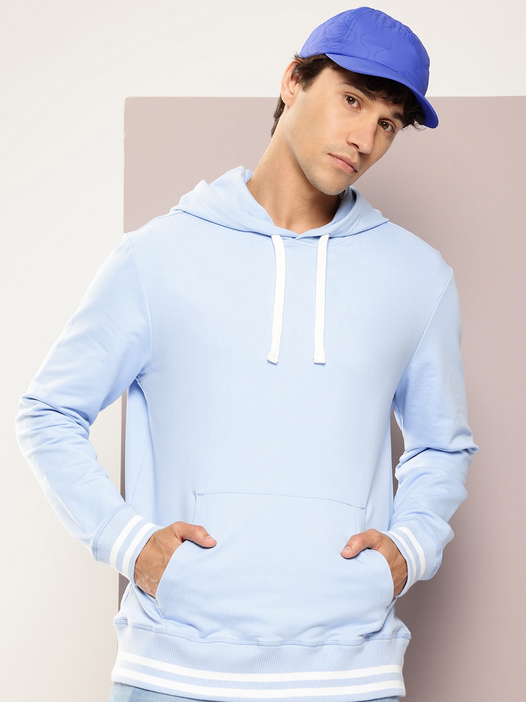 

Kook N Keech Men Hooded Sweatshirt, Blue