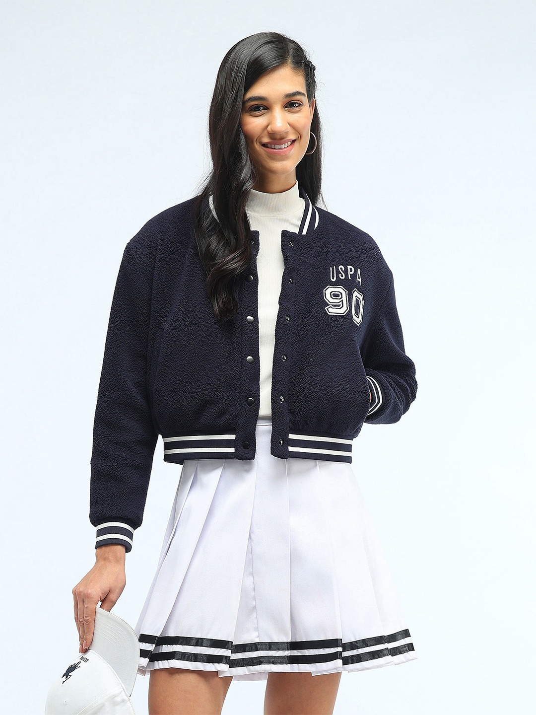 

U.S. Polo Assn. Women Open Front Jacket, Blue