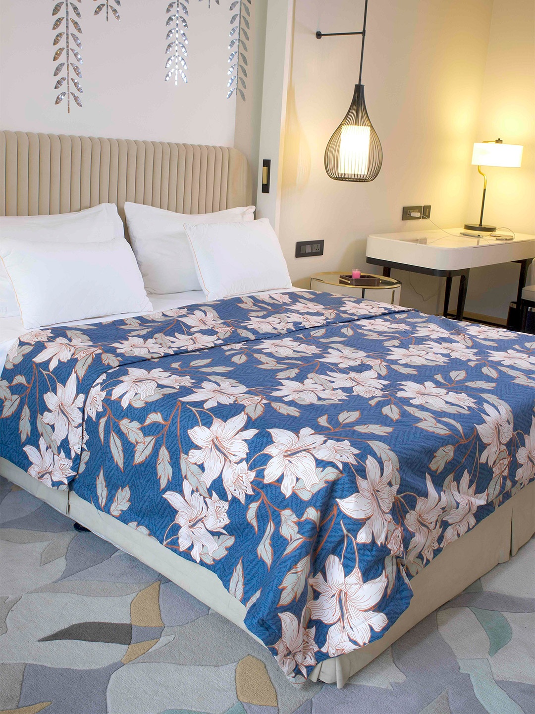 

Pure Decor King Size Comforter Blanket for Double Bed 2.23 m x 2.36 m, Blue