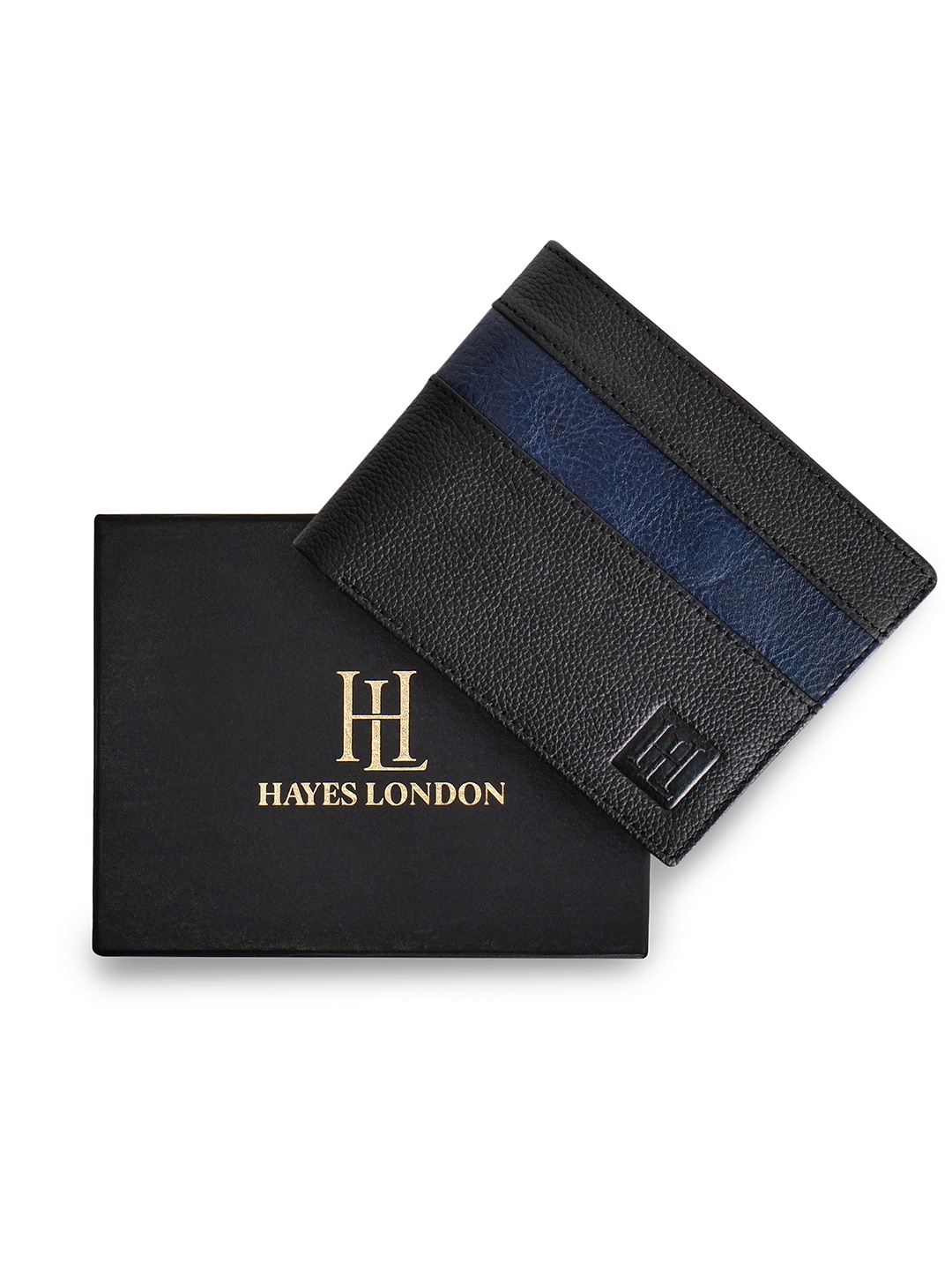 

Hayes London Men Wallets Genuine Leather with RFID Blocking, Black