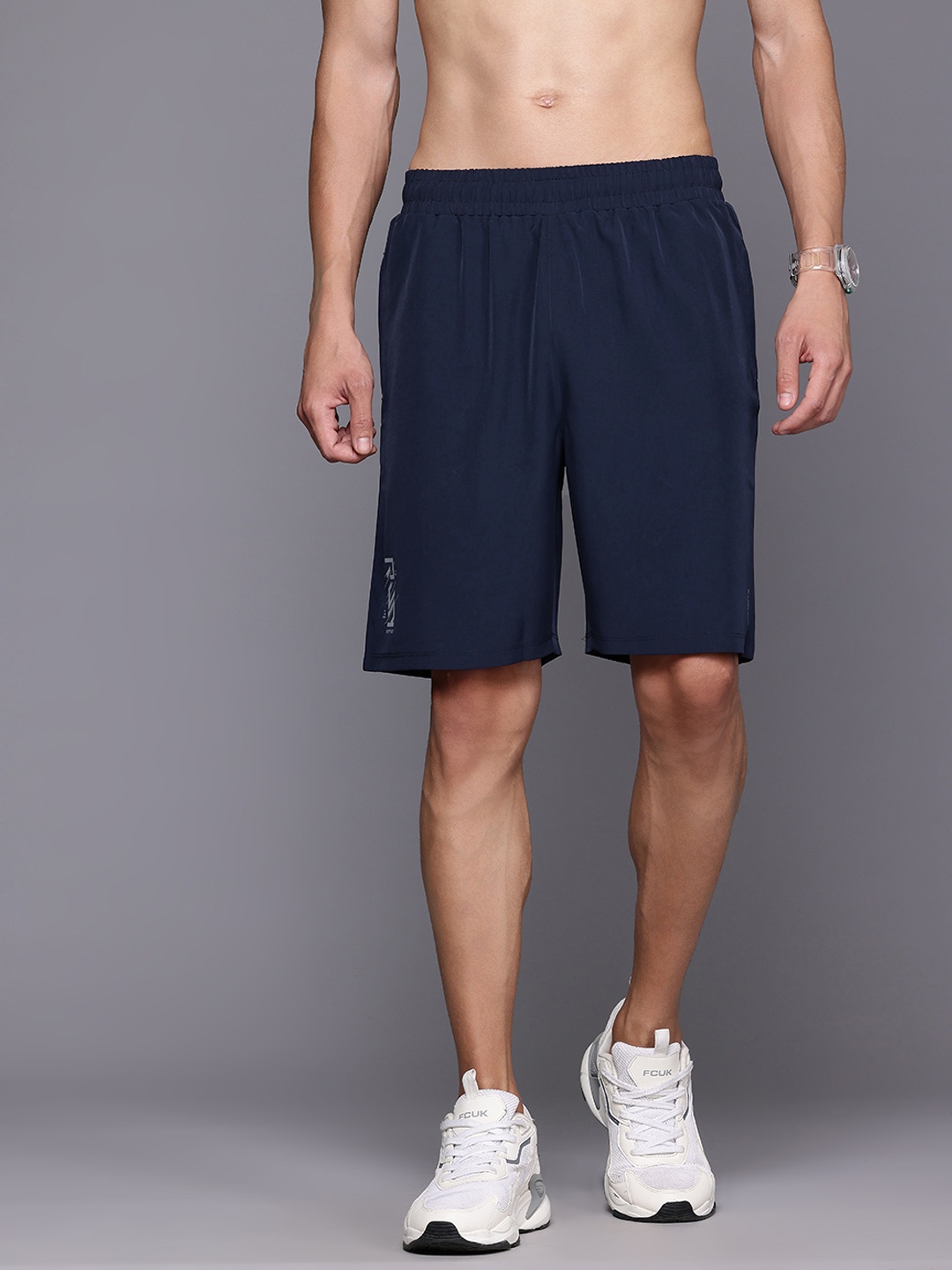 

HRX by Hrithik Roshan Men Rapid Dry Running Shorts, Navy blue