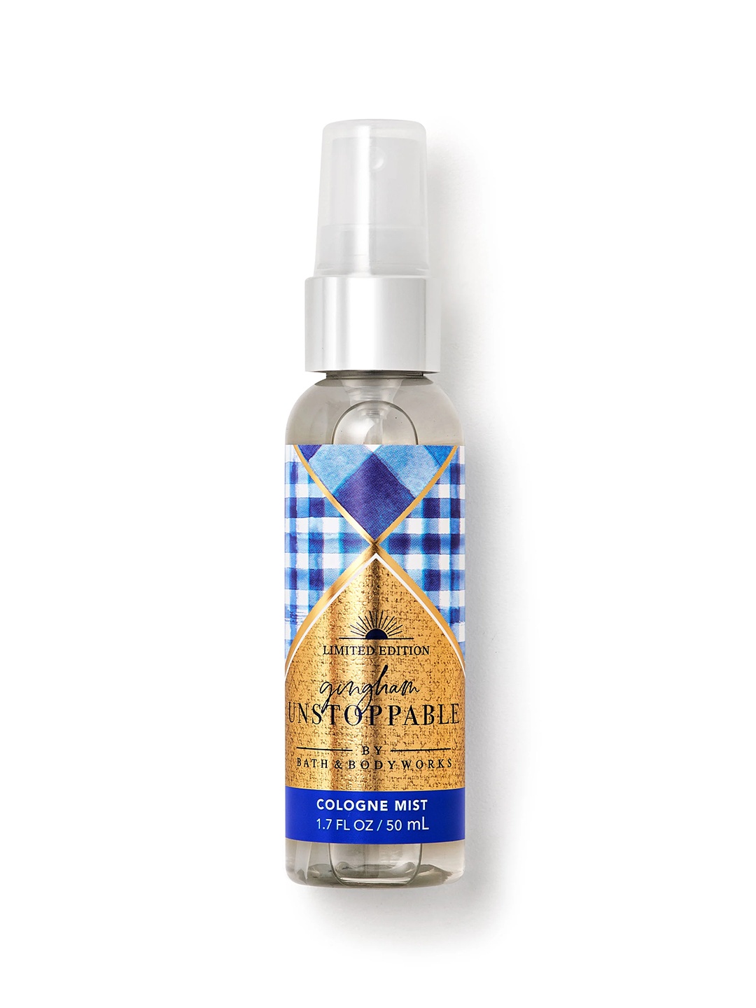 

Bath & Body Works Gingham Unstoppable Mini Cologne Body Mist - 50ml, Blue