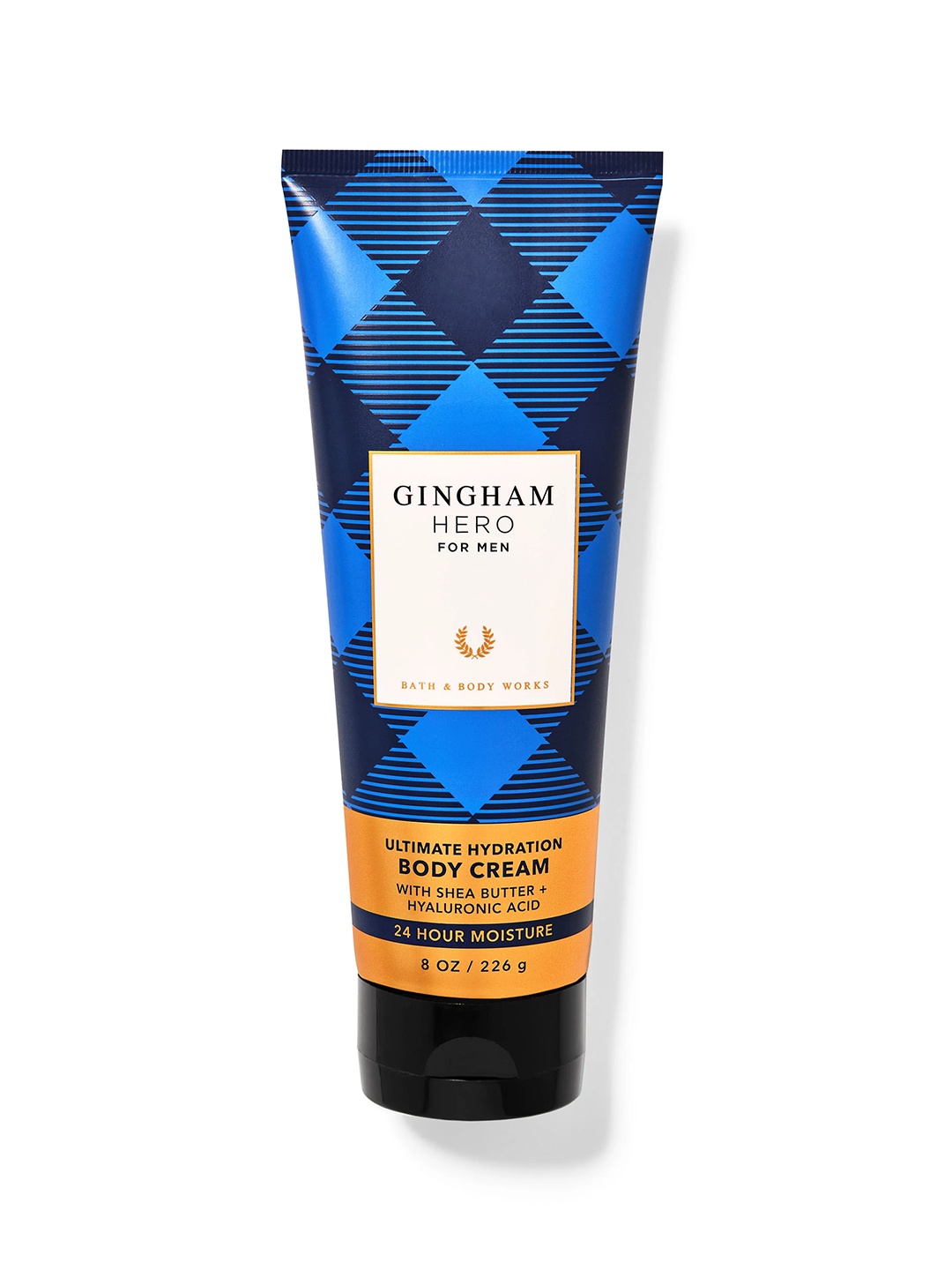 

Bath & Body Works Men Gingham Hero Ultimate Hydration Body Cream with Shea Butter - 226g, Blue