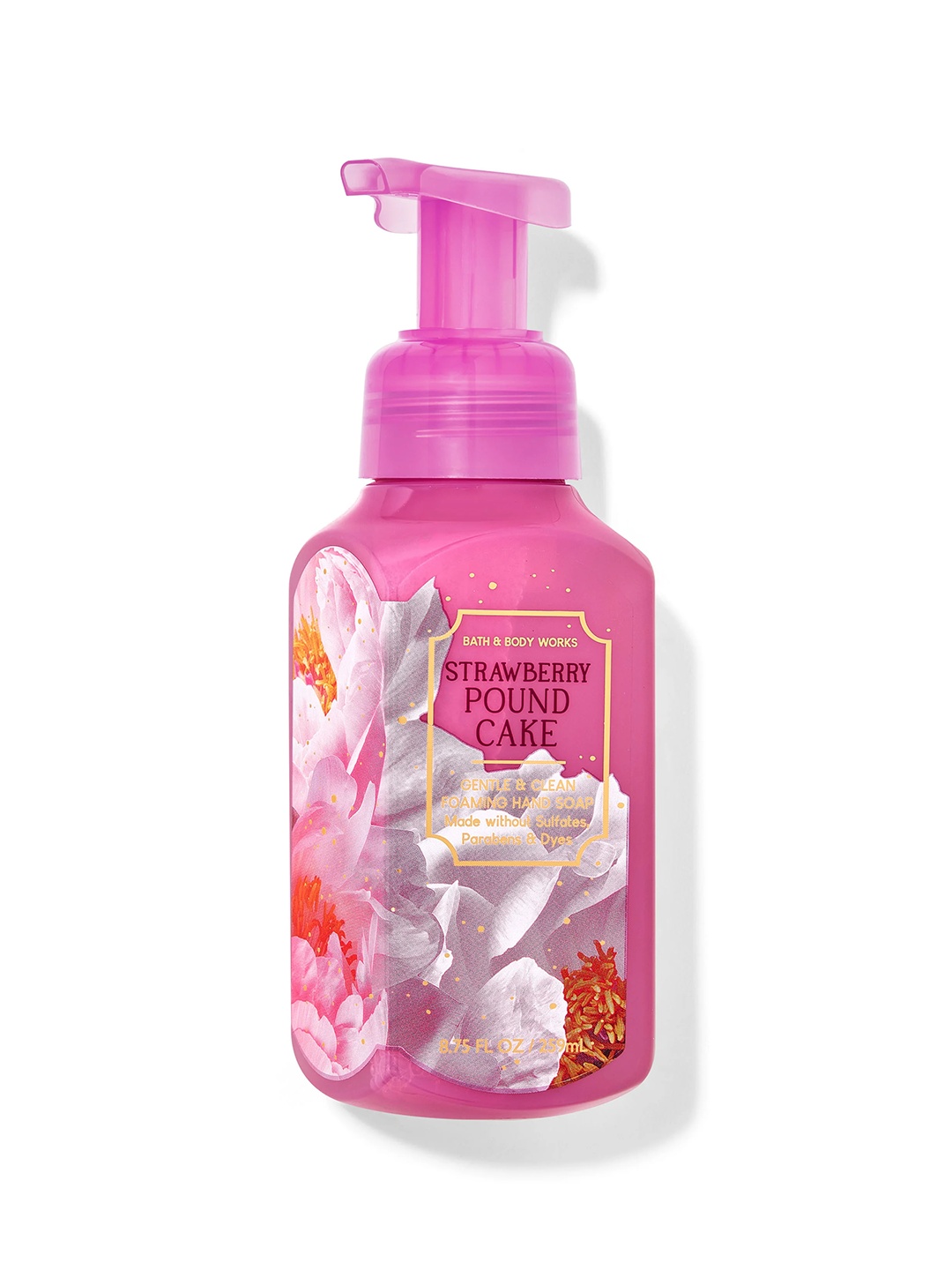 

Bath & Body Works Strawberry Pound Cake Gentle & Clean Foaming Hand Soap - 259 ml, Pink