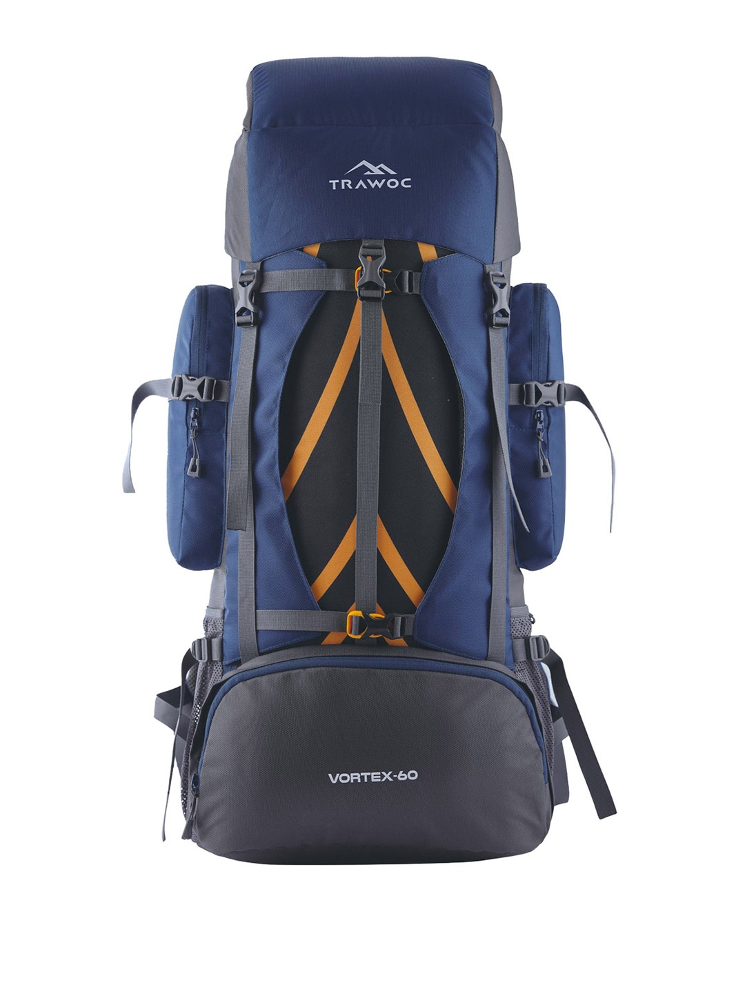 

TRAWOC Vortex Solid 60L Rucksack For Hiking Trekking Bag, Blue