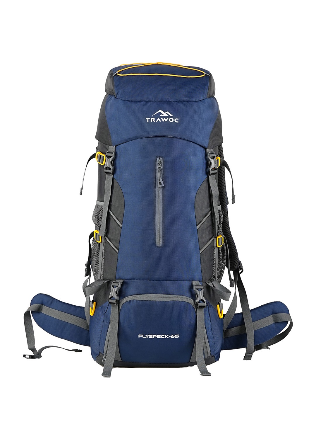 

TRAWOC Flyspeck 65 Litres Colourblocked Medium Rucksack, Blue