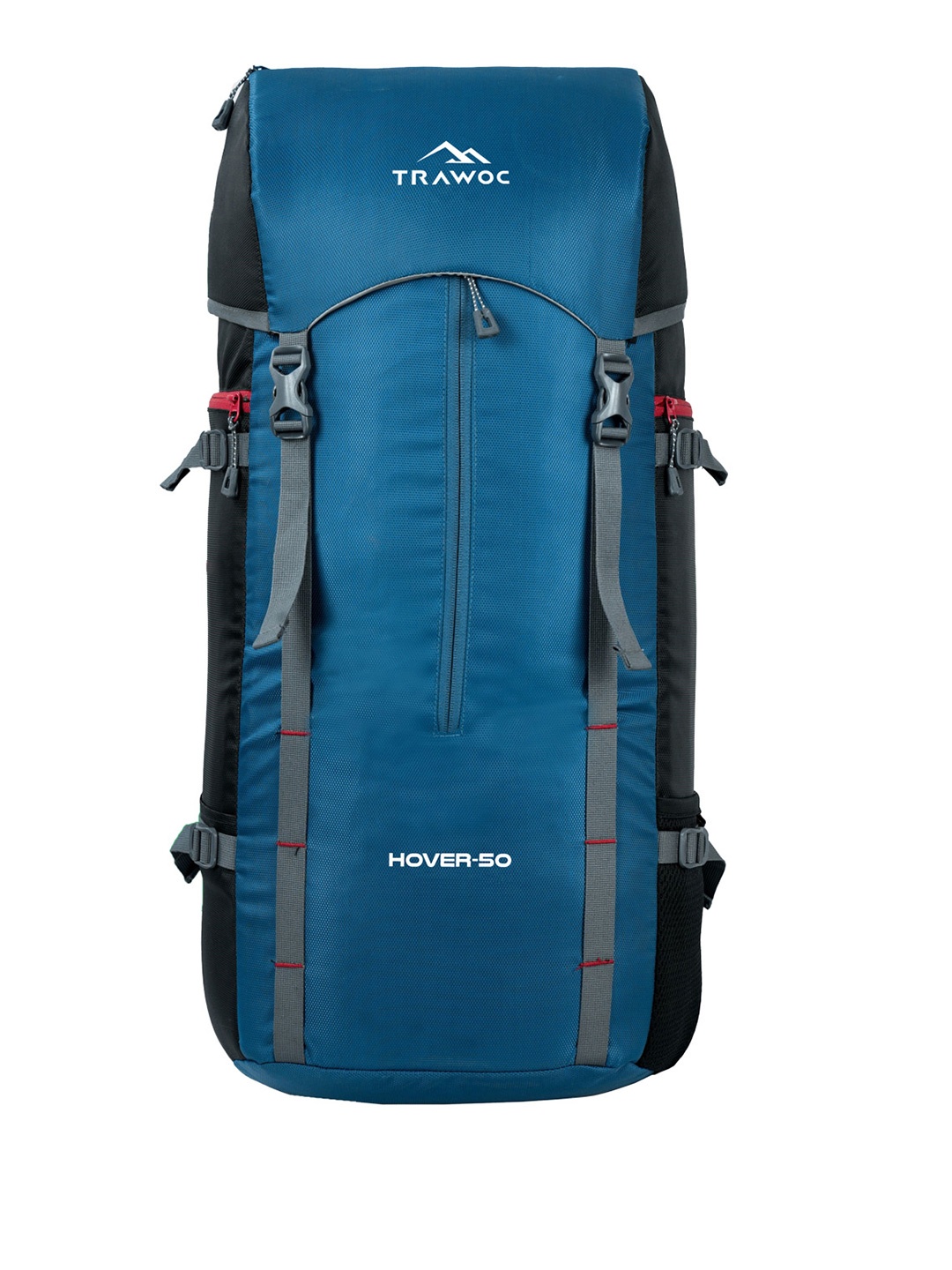 

TRAWOC HOVER Solid 50L Rucksack For Trekking Hiking & Travel, Blue