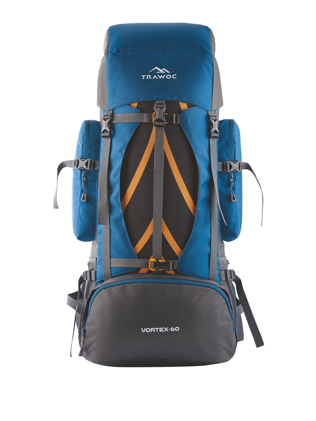 

TRAWOC Vortex Solid 60L Rucksack For Hiking Trekking Bag, Blue