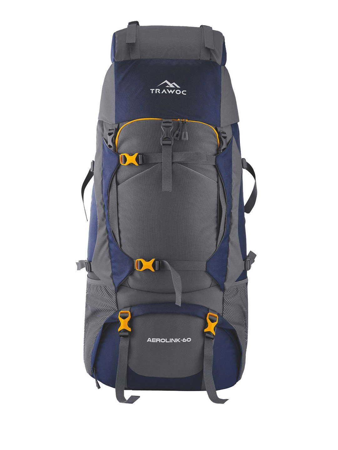 

TRAWOC AEROLINK Solid 60L Backpack For Trekking Hiking Camping, Grey