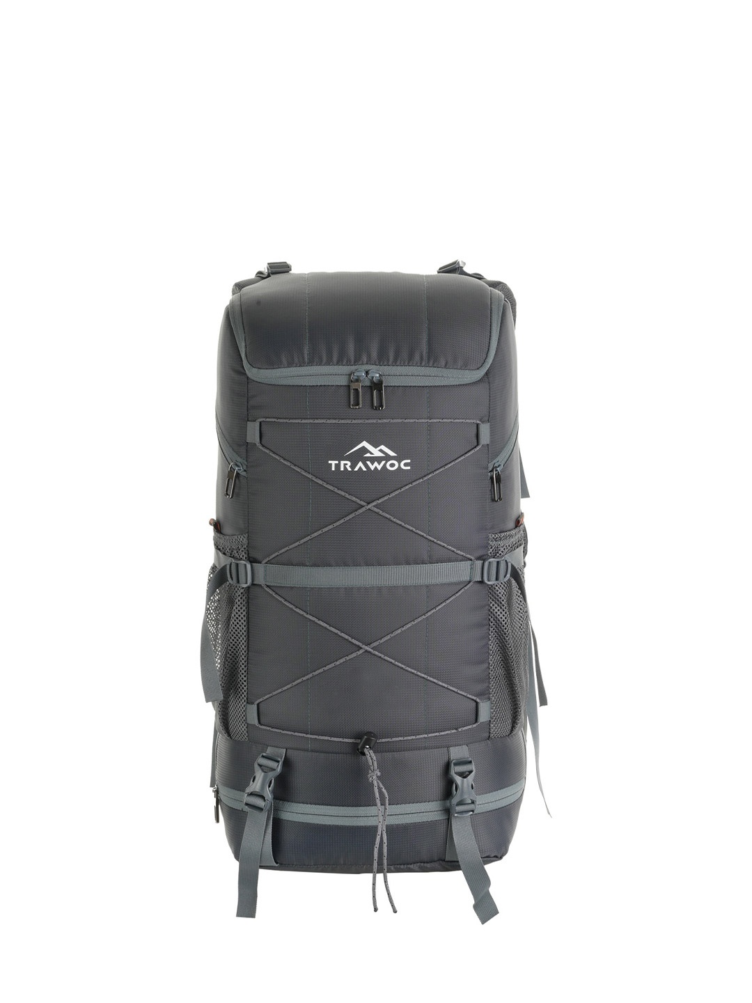 

TRAWOC STEALTH 40L Solid Rucksacks with Shoe Compartment for Hiking trekking, Grey