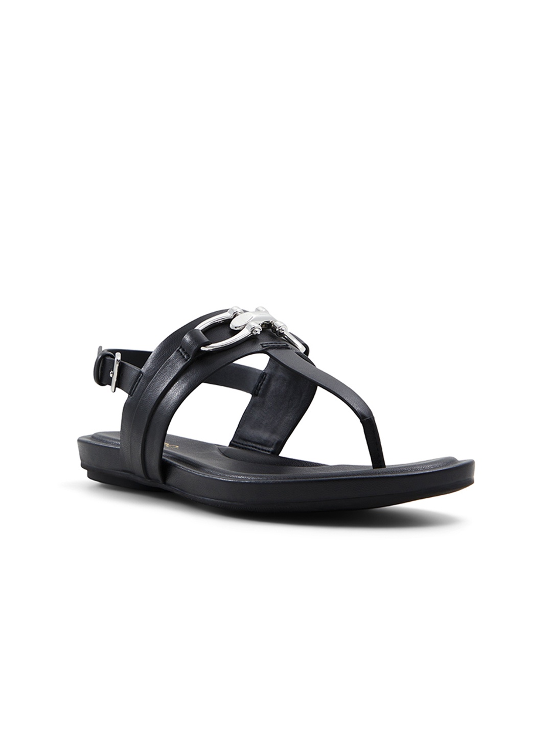 

ALDO Women Synthetic T-Strap Flats, Black