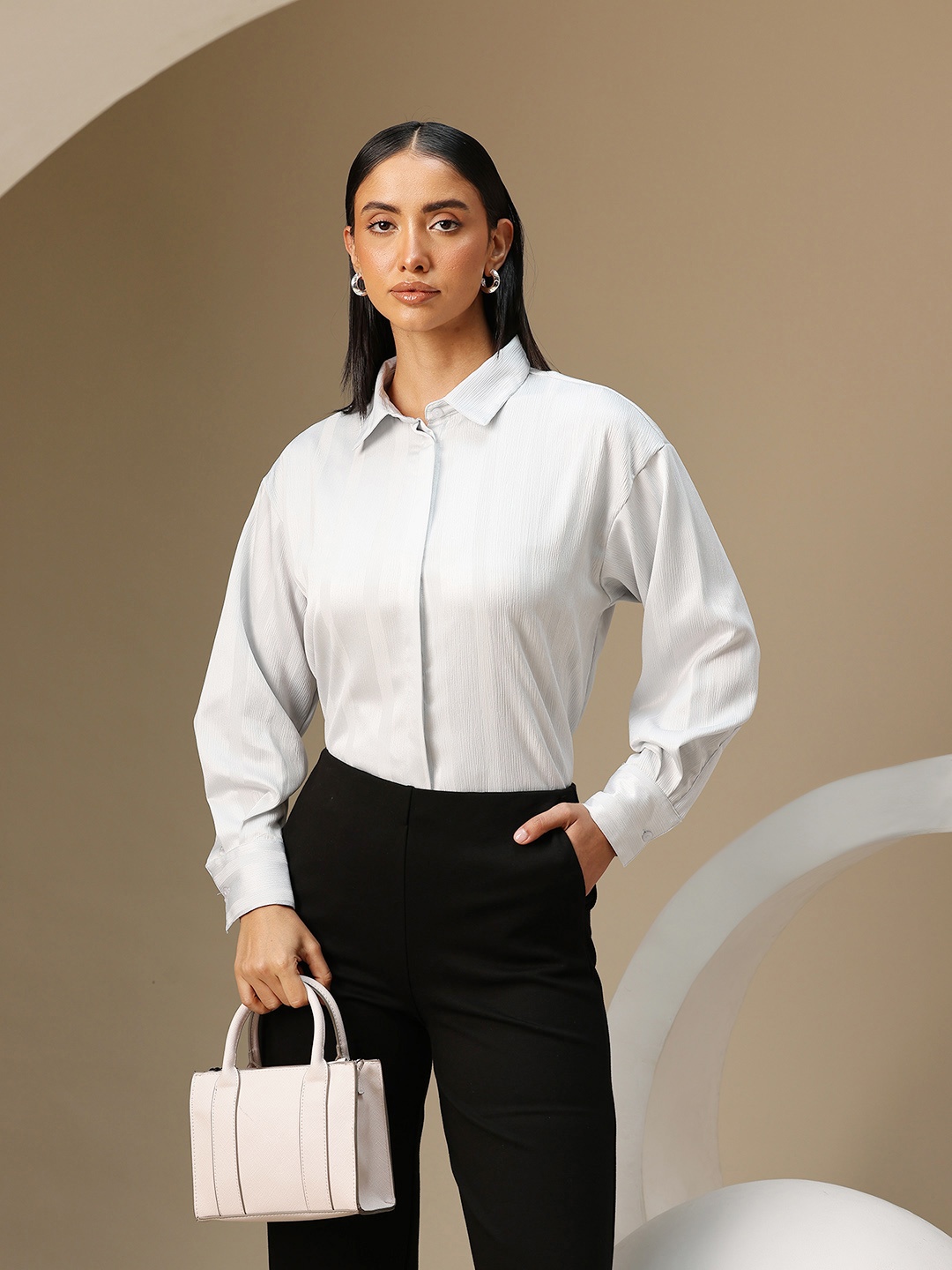 

Chemistry Opaque Casual Shirt, White
