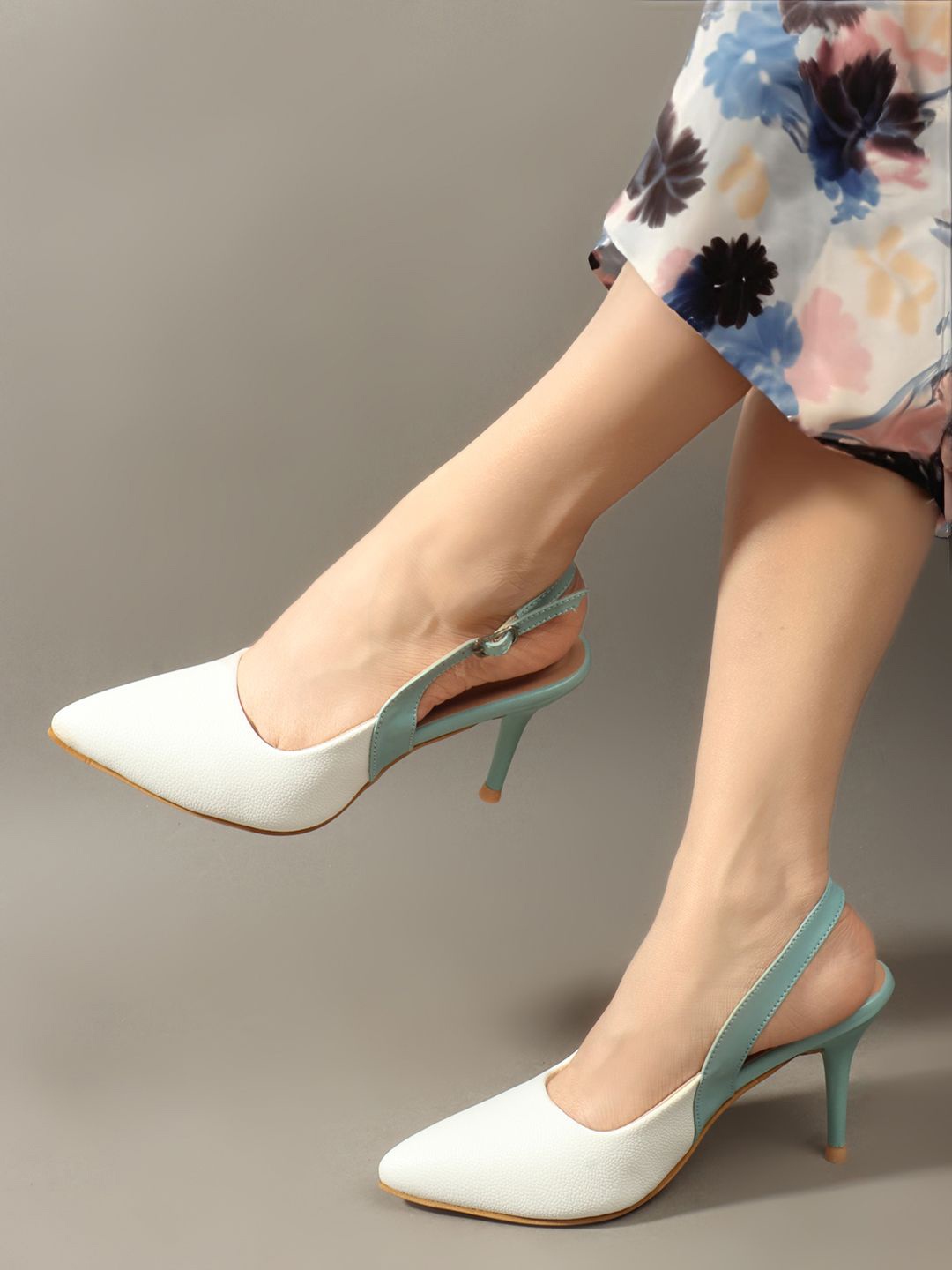 

Sole Saga Women Colourblocked Block Pumps, Blue