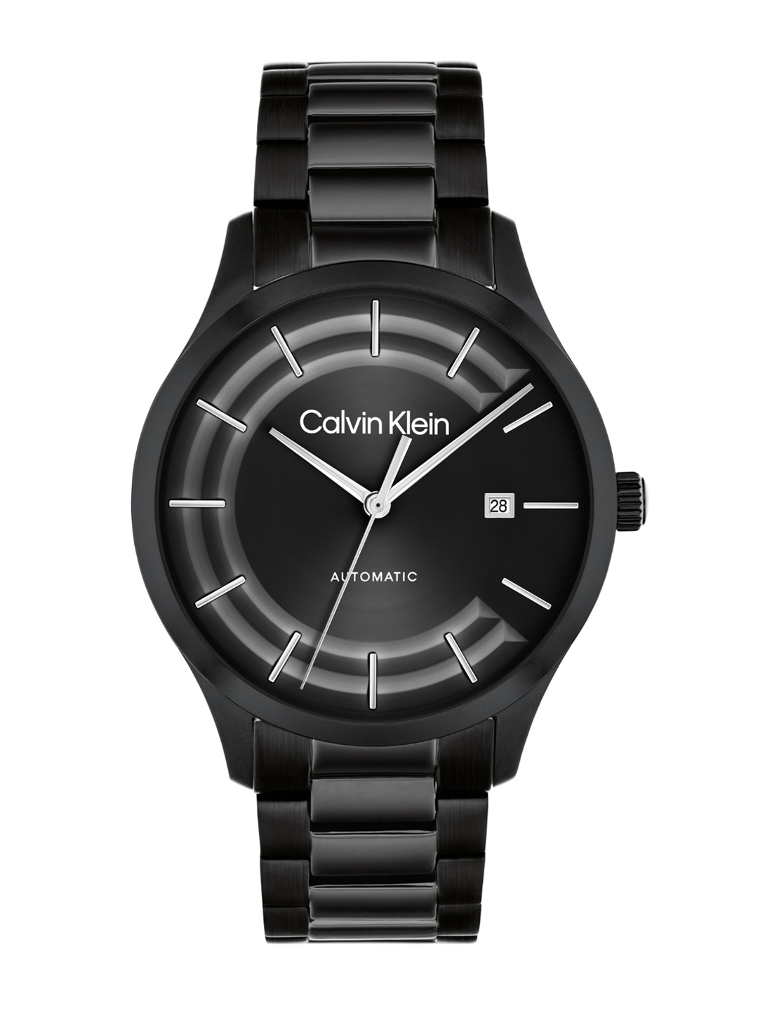 

Calvin Klein Unisex Ck Iconic Automatic Solar Powered Analogue Watch 25300023, Black