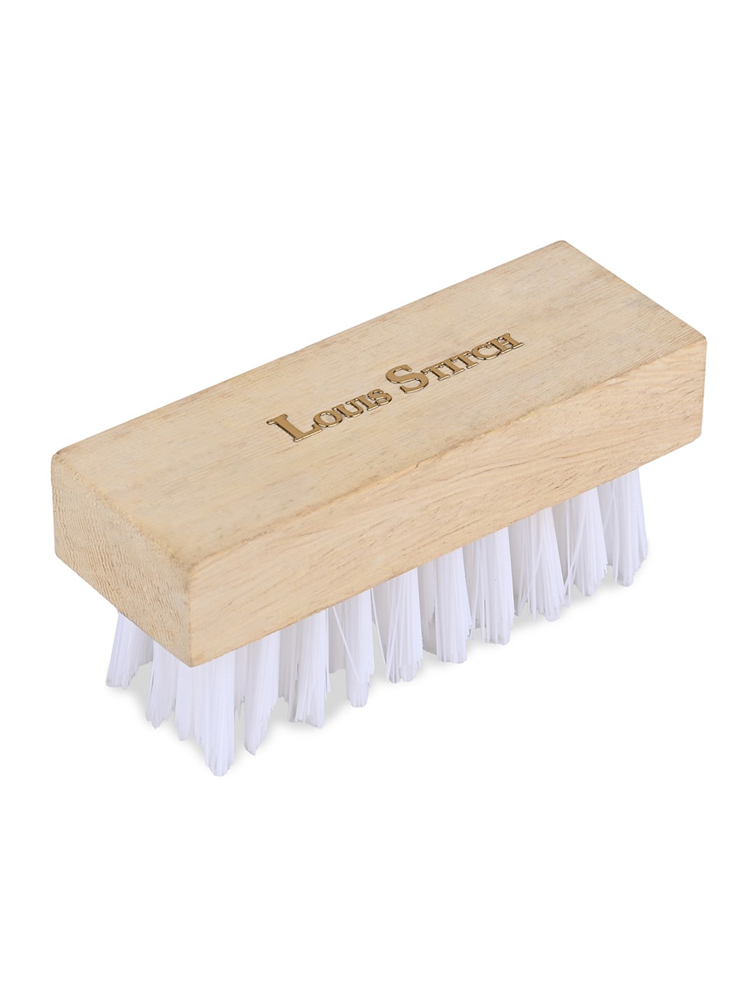 

LOUIS STITCH Premium Shoe Sneaker Cleaning Brush with Sturdy Nylon Bristles, White